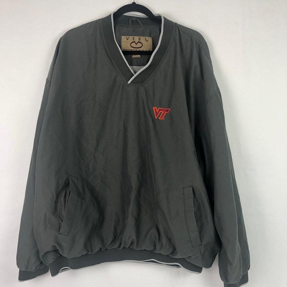 VIRGINIA TECH PULLOVER WINDBREAKER MENS SIZE XXL
